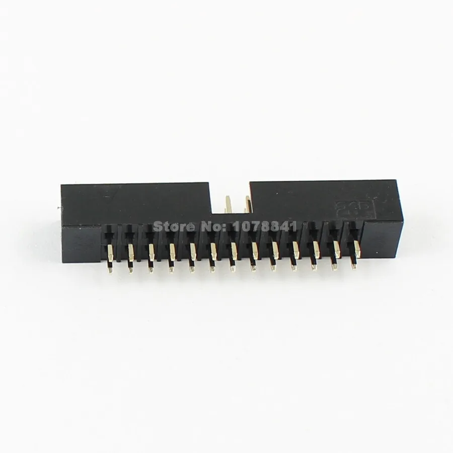 100Pcs 2mm 2x10 Pin 20 Pin Straight Male Shrouded PCB Box header IDC Connector